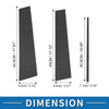 Toyota Fortuner 6 Pcs Door Pillar Window Trim Carbon Fiber (2015-2023)