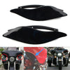 Harley Batwing Street Glide Black Adjustable Fairing Air Deflectors