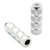 Universal Motorcycle Silver 6mm Foot Peg Gear Shift Brake Lever Toe Peg Pedal