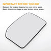 Ford Transit MK6 White Right Upper Side Mirror Glass (2000-2006)