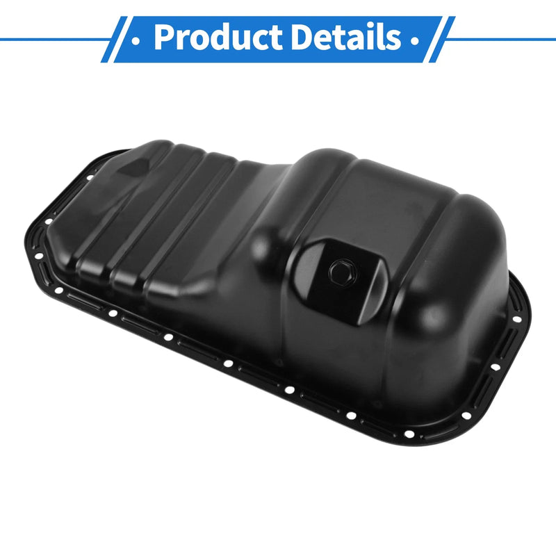 Toyota Corolla FWD 1.6L L4 Steel Black Engine Oil Pan