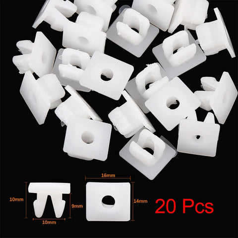 Toyota Camry 20pcs Plastic Rivet White Bumper Fender Fastener Clips
