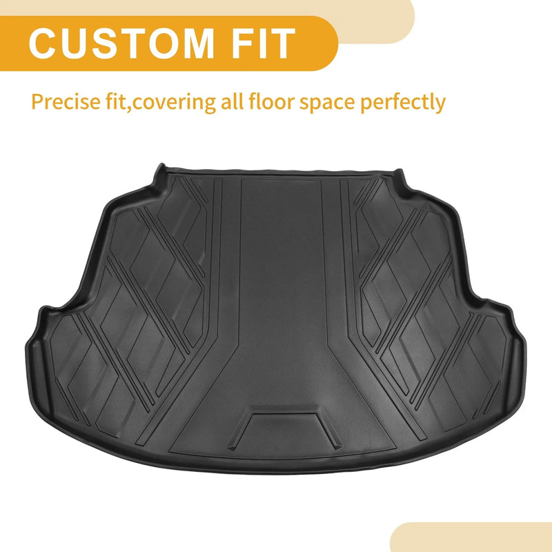 Toyota Corolla (2014-2019) Diamond Pattern TPE Cargo Liner Rear Trunk Mat