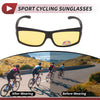 Motorcycle 1x Motorcycle Goggles Riding Yellow Lens Black Frame