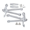 Suzuki GSXR1000 Rear Passenger Footrests Footpegs Bracket Set (2007-2008)