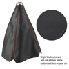 Honda Stitch Leather Manual Shift Boot + R-T Black 5-Speed Shifter Knob