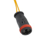 Mercedes-Benz (2 x) Black Gold Tone Brake Pad Wear Sensor Lead