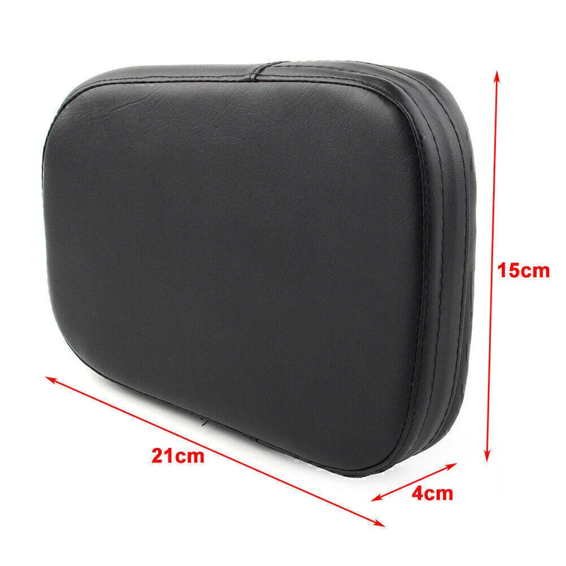 Harley Chopper Black Motorcycle Sissy Bar Backrest Cushion Pad