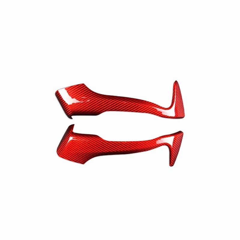 Subaru BRZ 86 Scion FR-S Red Carbon Fiber Inner Door Handle Trim (12-19)