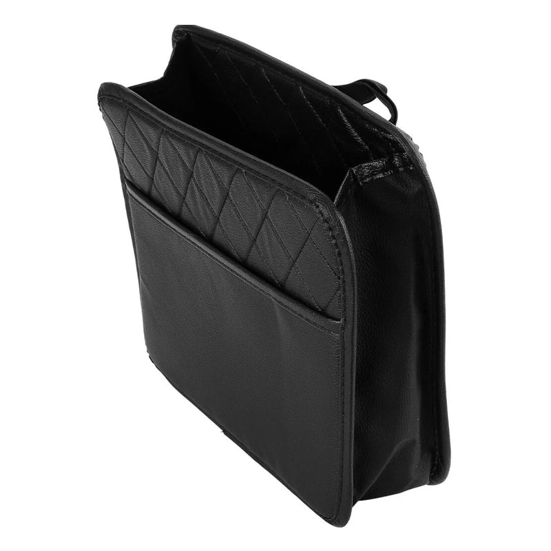 Car Rear Seat Organizer PU Leather Storage Tablet Holder