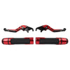 BMW G310R G310GS Red Extendable Brake Clutch Levers Grips Set (2017-2023)