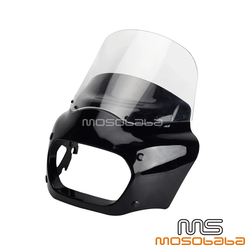 Harley Fat Bob 114 Headlight Fairing w/Clear Windshield (2018-2023)