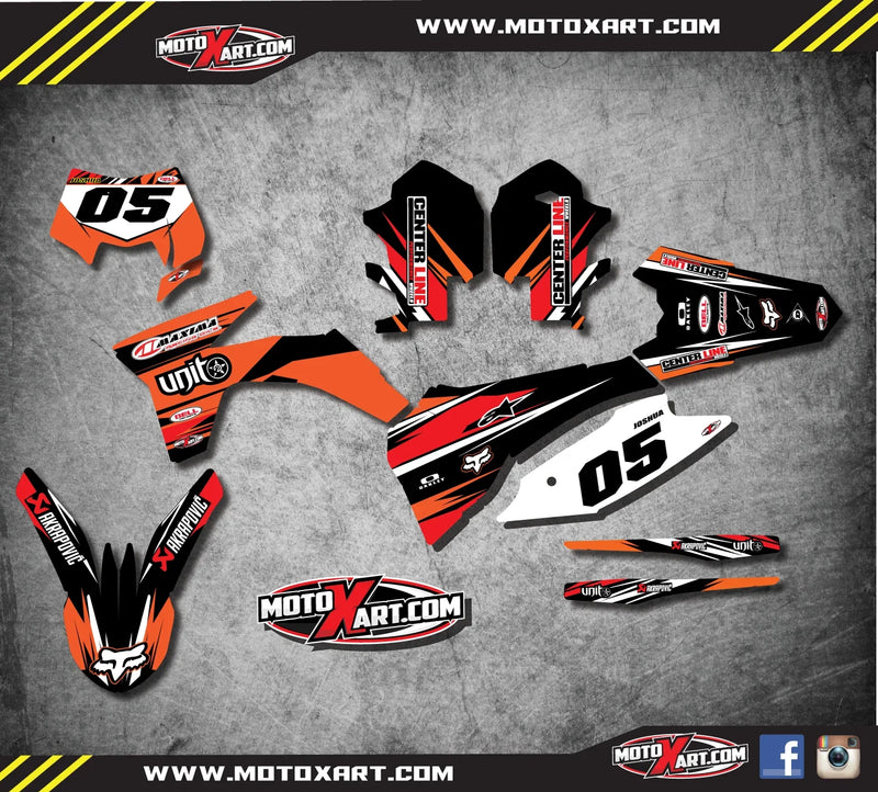 KTM EXC XCF DIGGER Style Custom Graphics Kit (2012-2013)