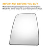 Ford Transit T150 T350 Left Upper White Mirror Glass w/ Back Heated (2015-2023)