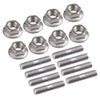 Toyota, Nissan, Honda 8pcs Exhaust Manifold Studs & Nuts (M10x1.25)