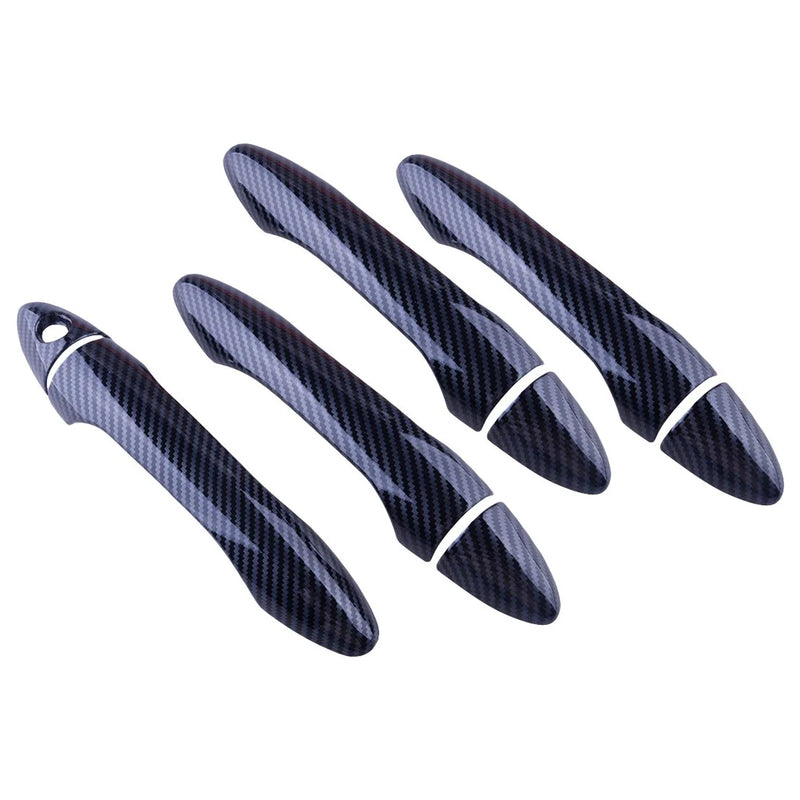 Kia Forte K3 Carbon Fiber Style Exterior Door Handle Cover Trim (2013-2015)