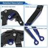 Honda X11 (1999-2002) Black Blue Adjustable Brake Clutch Levers