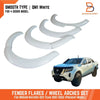Nissan Navara D23 White QM1 Smooth Fender Flares (2021-2023)