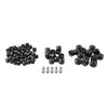 Harley Touring Road Street Glide 75X Black Engine Bolt Topper Caps (07-16)