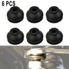 6pcs HQ Rubber Tie Rod End-Ball Joint Dust Boots Dust Cover Boot Gaiters Black