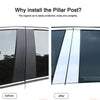 2007-14 Cadillac Escalade ESV EXT 4PC Chrome Pillar Posts Door Trim