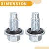 Buick Metal Silver Tone Oil Drain Plug Pan Thread Repair