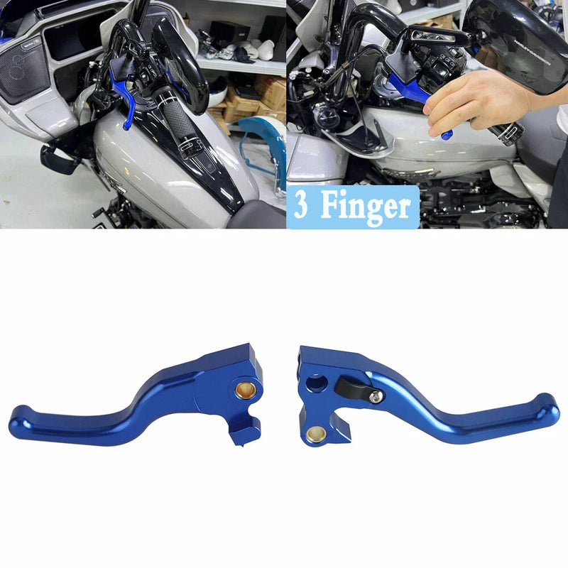 Harley Sportster Low / SuperLow Blue Front Hand Brake Clutch Lever (2012-2023)