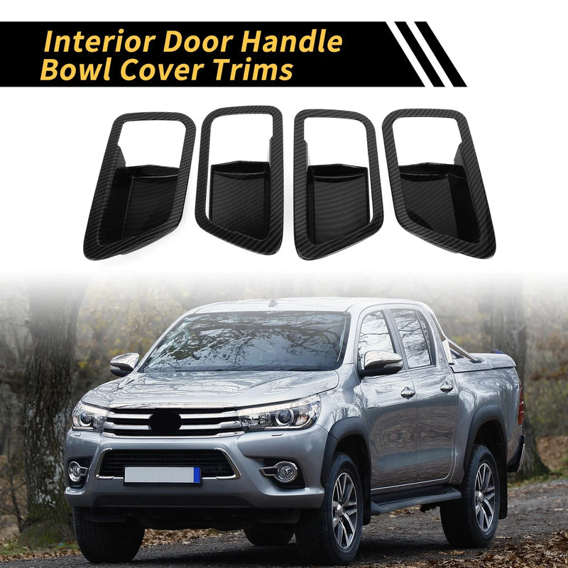 Toyota Tundra Carbon Fiber Interior Door Handle Bowl Covers (2022-2024)