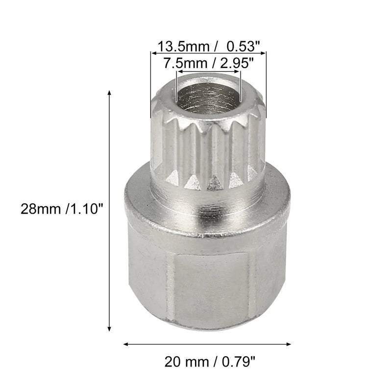 BMW Hollow Car Anti-Theft Wheel Lock Lug Nut Key