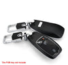 Benz E Class E200 E300 Black Leather Remote FOB Key Cover Bag fit