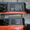 Ford Bronco Black Rear Window USA Flag Decals (2021-2023)