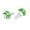 Motorcycle License Plate Frame Green 10pcs 6mm Bolt Screw Fastener