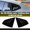 BMW X4 G02 Gloss Black Rear Window Louvers (2018-2024)