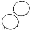 Jeep Wrangler JK 2 x Black 7" Headlight Bracket Holder Rings (2007-2018)