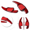 Audi A3 A4 Q7 TTS Steering Wheel Shift Paddle Extensions  Red Carbon Fiber