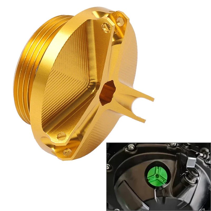 Kawasaki ZX14R ZX6R ZX636 ZX10R Gold Engine Oil Filler Cap Plug Cover
