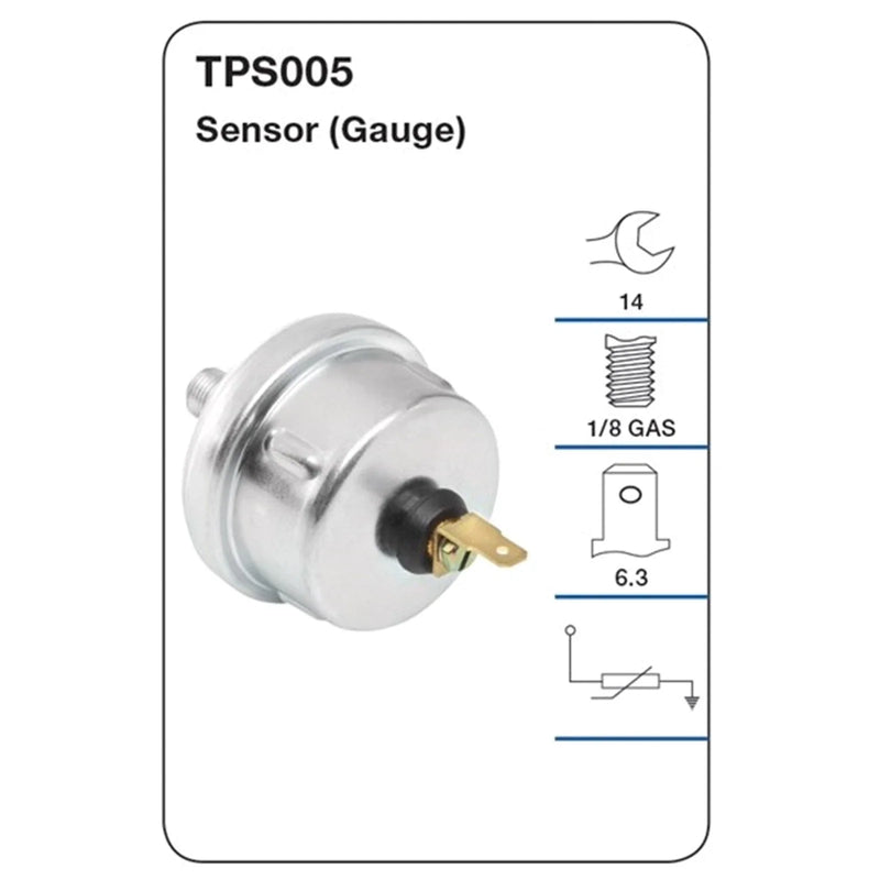 Mitsubishi Magna TM TN 2.6L Oil Pressure Gauge Sender (1985 - 1989)