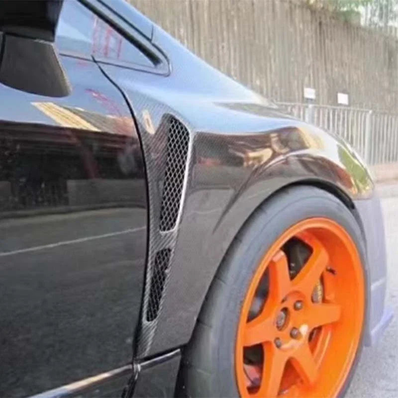 Honda Civic FD2 2006-2011 Sedan 4D REAL Carbon Fiber Front Fender Vent Wings