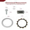 Yamaha YZ125 Clutch Friction Steel Plates Gasket (1994–2004)