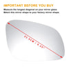 Porsche Cayenne Right Side Heated White Mirror Glass (2002-2007)