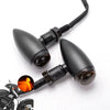 Motorcycle Bullet Shaped Metal Turn Signal Lights (Mini)