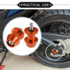 Motorbike Pair 6mm CNC Swingarm Spools Sliders Stand Orange
