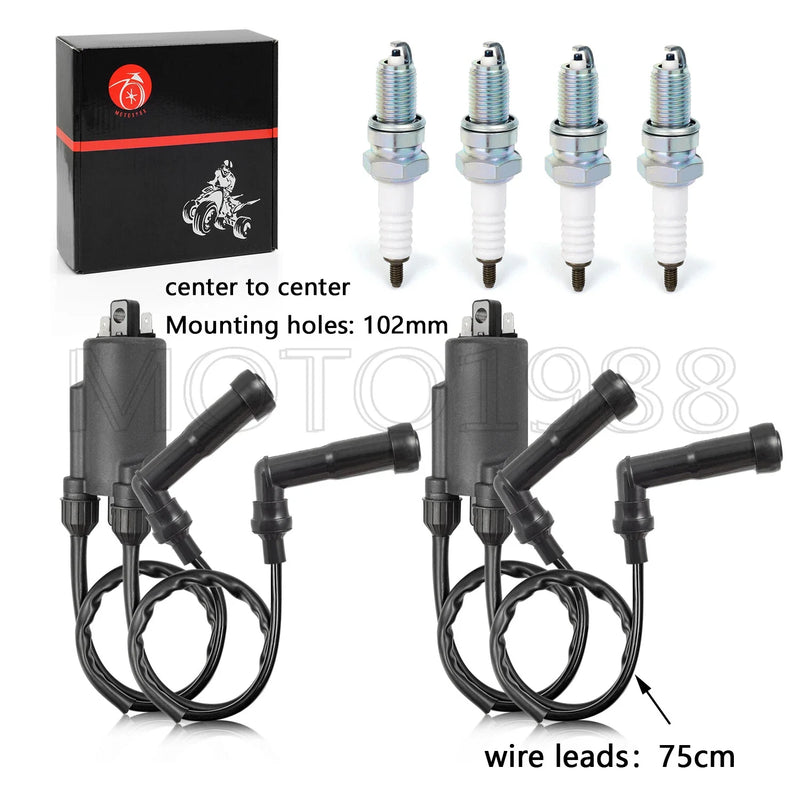 HONDA Goldwing GL1100I Ignition Coil Spark Plug W/ Cap Kit (1980–1981)