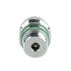 Vehicle 1pc A/C Service-Valve High Side R-134a Port Adapter With Replaceable Valve Cores