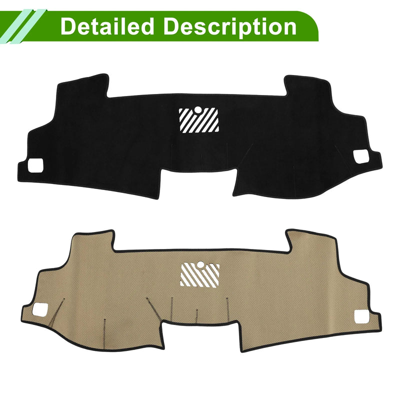 Toyota Camry 2017-2024 Sun Protector Black Dashboard Cover Mat