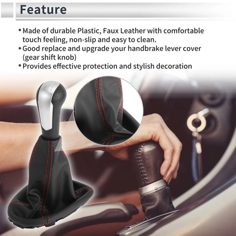 Chevrolet Spark Plastic 5-Speed Gear Shifter Knob with Cover (2011-2015)