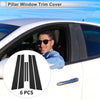 Mazda 6 (2003-2007) Black 6 Pcs Door Pillar Window Trim