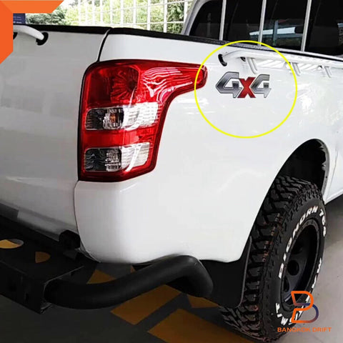Mitsubishi Triton L200 4 x 4WD PVC Side Rear Sticker Decal (2015-2019)