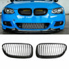 BMW E92 E93 328i 335i Coupe 2 x Front Kidney Grille Gloss Black (2011-2013)