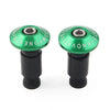 Dirt Bike Motor Green CNC 7/8" Handlebar End Weights Grips Cap Plugs